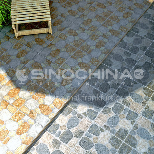 Balcony Courtyard Floor Tiles Imitation, Cobblestone Tile Flooring